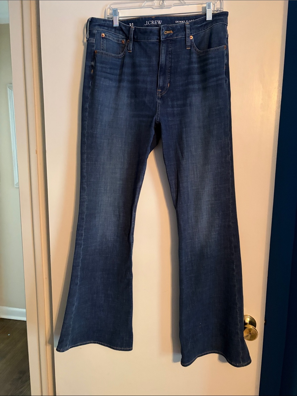 J. Crew Dark Blue Skinny Flare Jeans
